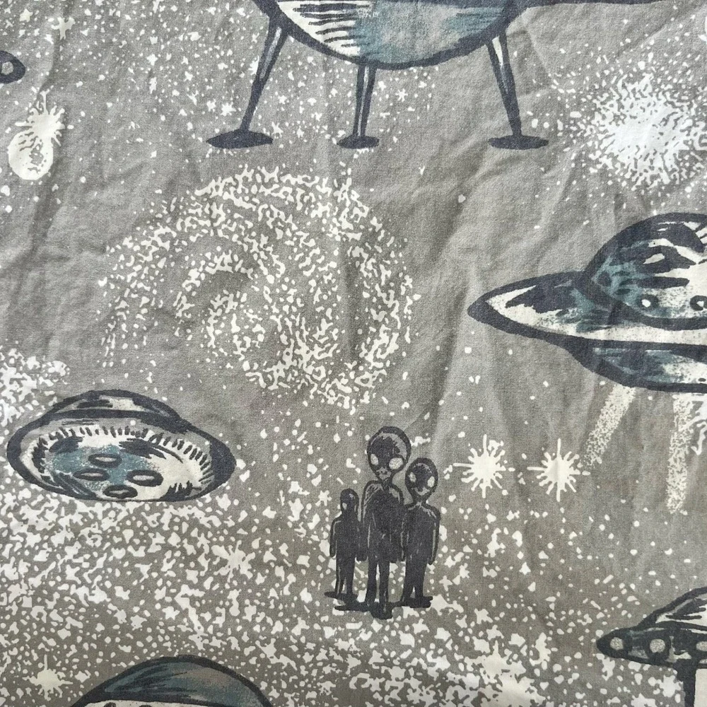 POTTERY BARN Space Ship Twin Duvet Cover